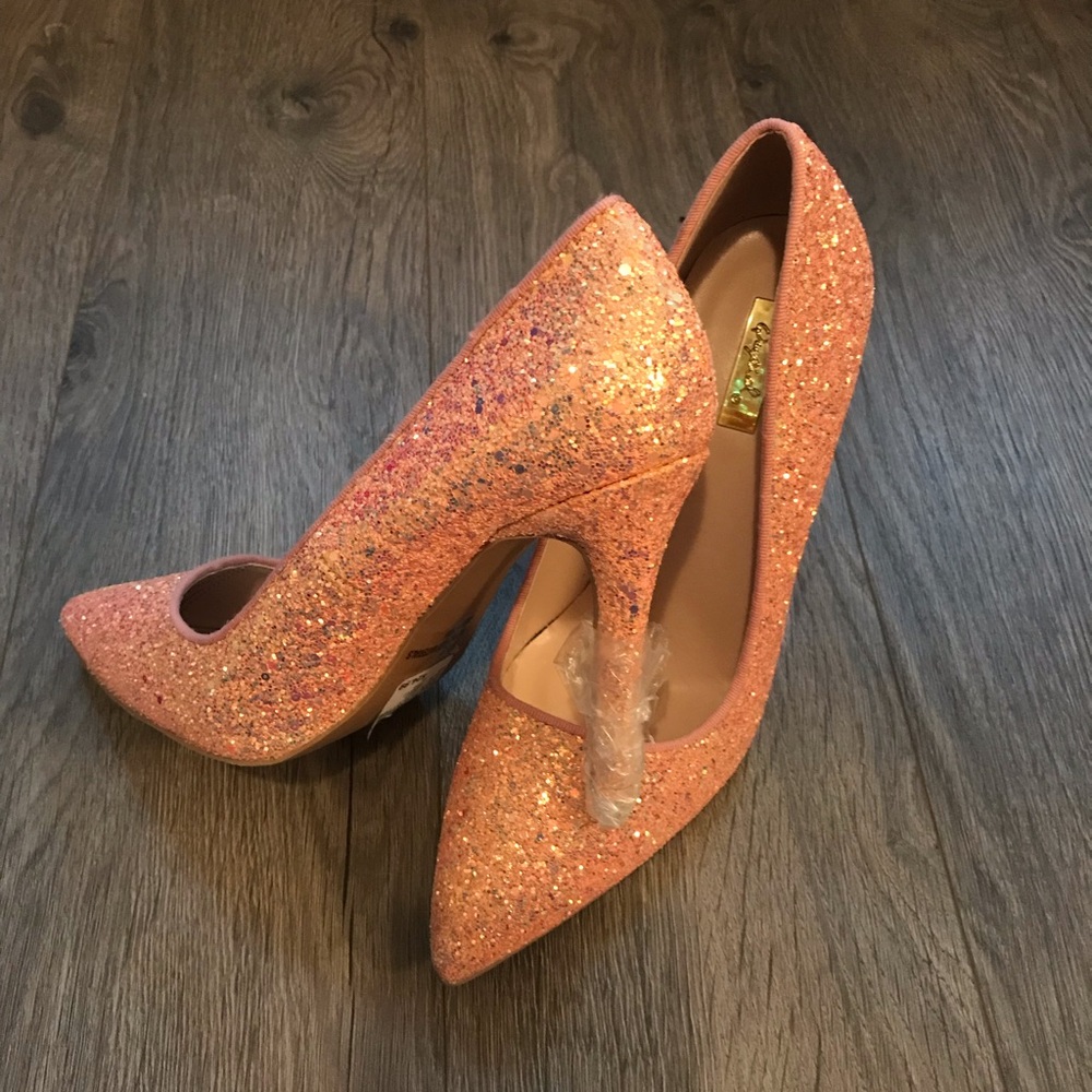 Brand new glitter high heels